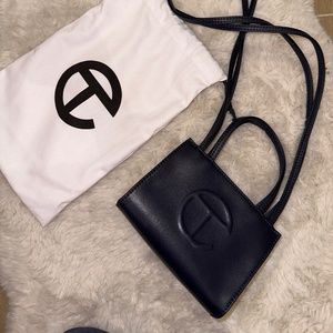 Telfar small navy bag